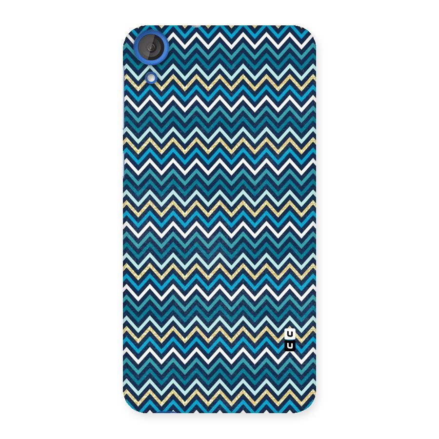 Blue Shades Chevron Pattern Back Case for HTC Desire 820