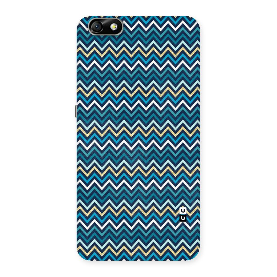 Blue Shades Chevron Pattern Back Case for Honor 4X