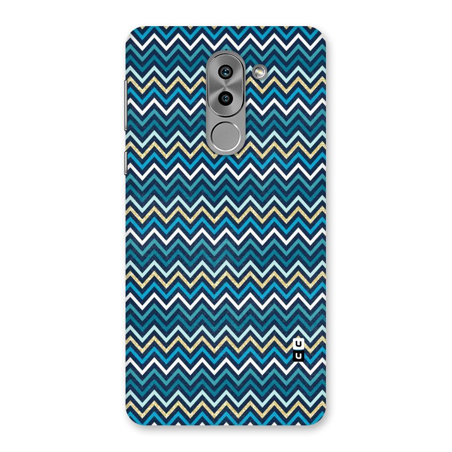 Blue Shades Chevron Pattern Back Case for Honor 6X