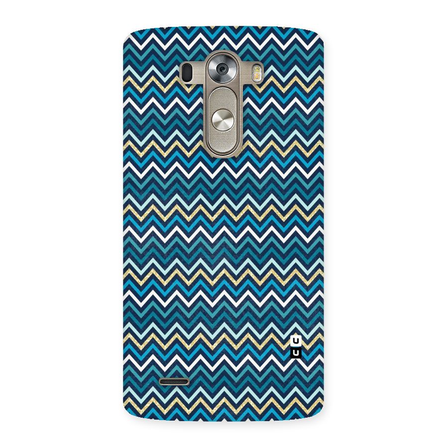 Blue Shades Chevron Pattern Back Case for LG G3