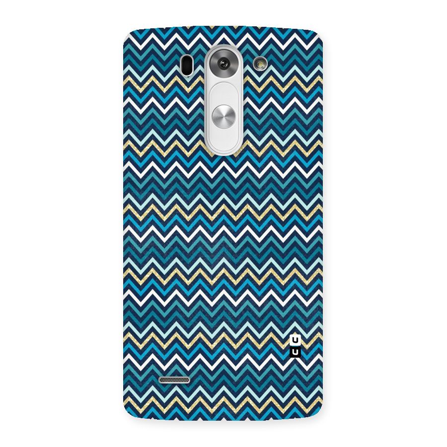 Blue Shades Chevron Pattern Back Case for LG G3 Mini