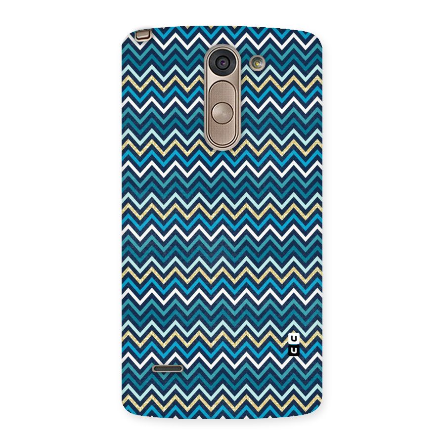 Blue Shades Chevron Pattern Back Case for LG G3 Stylus