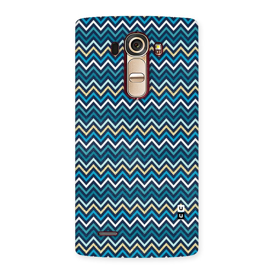 Blue Shades Chevron Pattern Back Case for LG G4