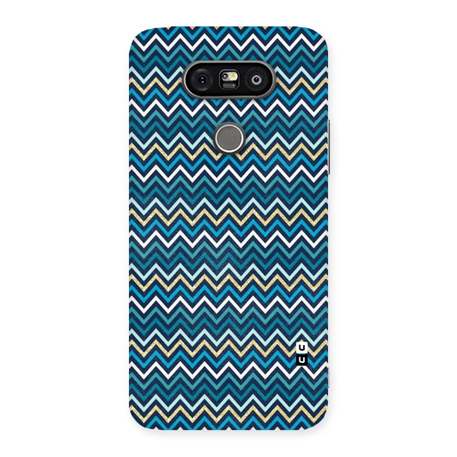 Blue Shades Chevron Pattern Back Case for LG G5