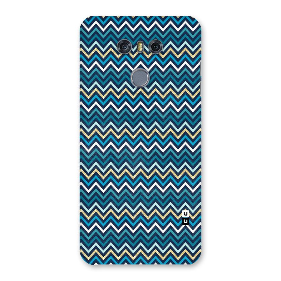 Blue Shades Chevron Pattern Back Case for LG G6