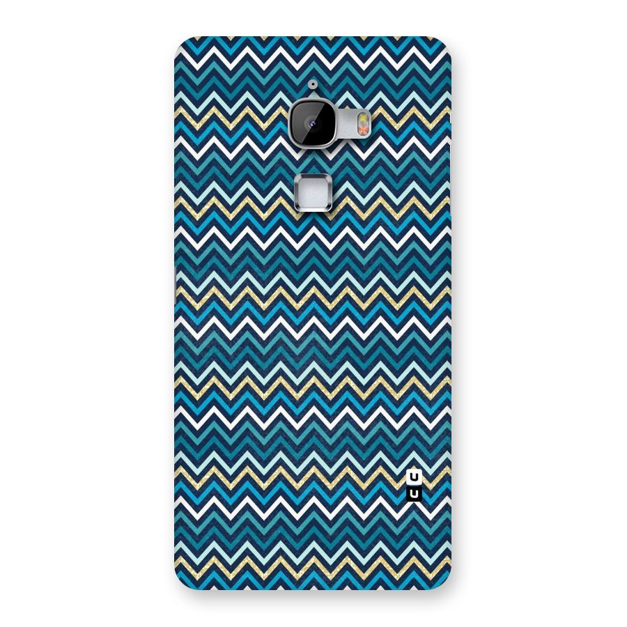Blue Shades Chevron Pattern Back Case for LeTv Le Max