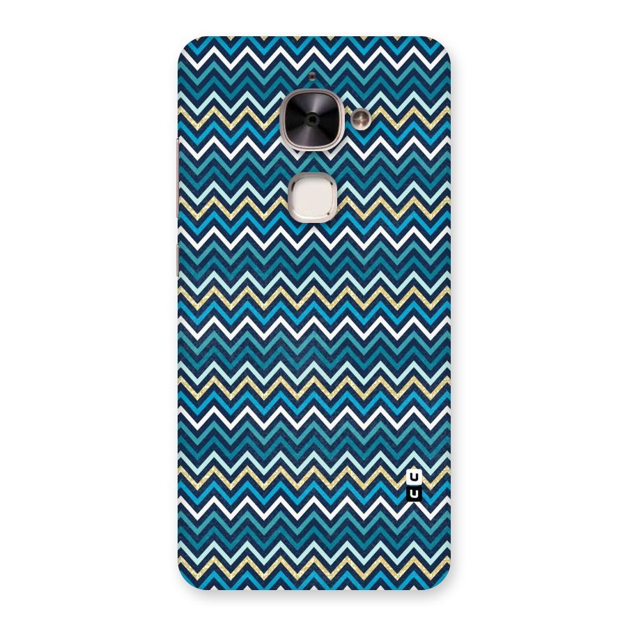 Blue Shades Chevron Pattern Back Case for Le 2