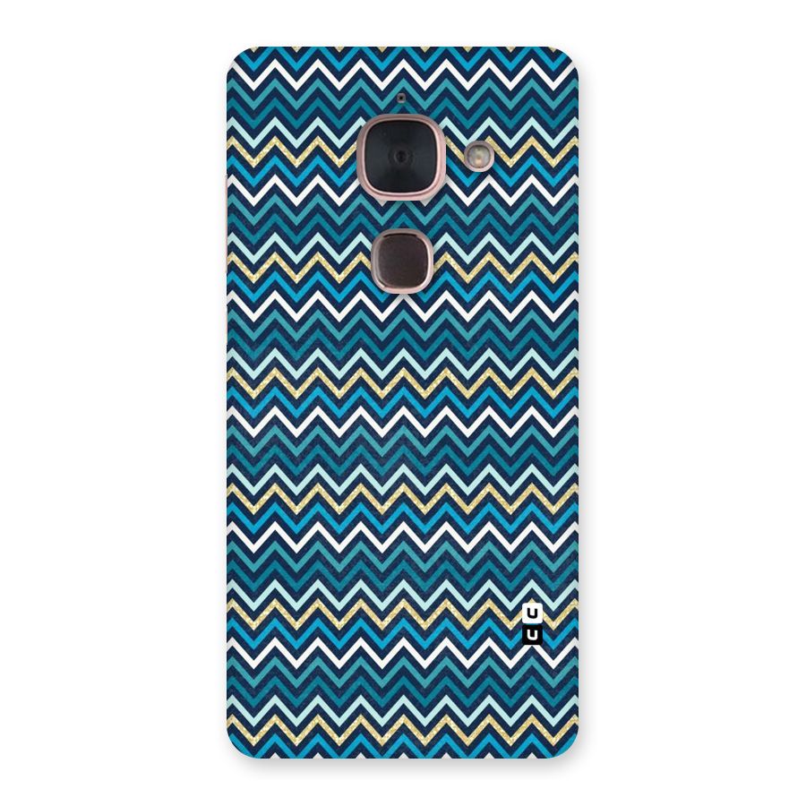 Blue Shades Chevron Pattern Back Case for Le Max 2