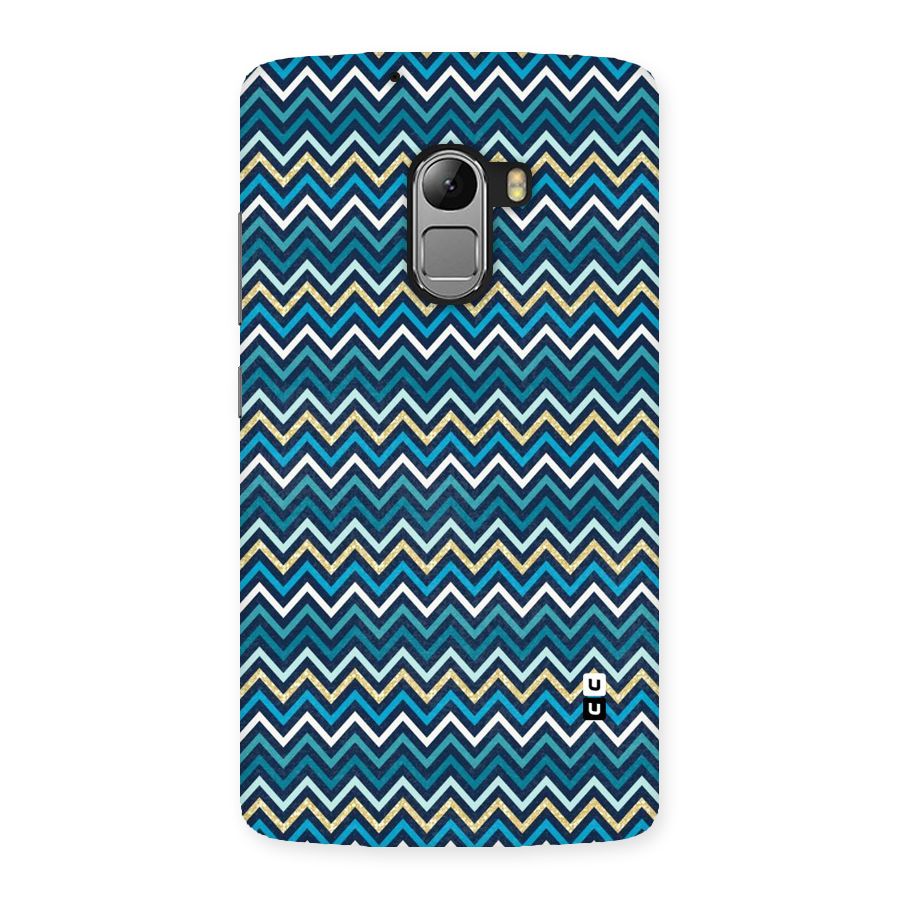 Blue Shades Chevron Pattern Back Case for Lenovo K4 Note