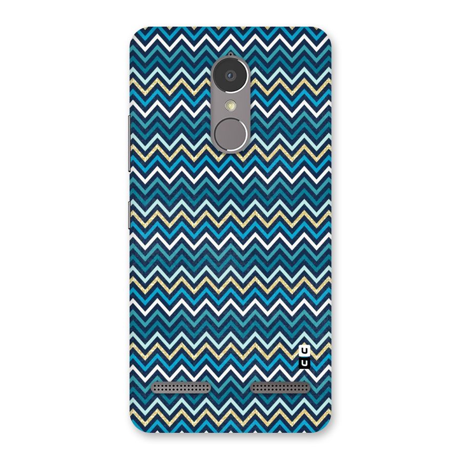 Blue Shades Chevron Pattern Back Case for Lenovo K6