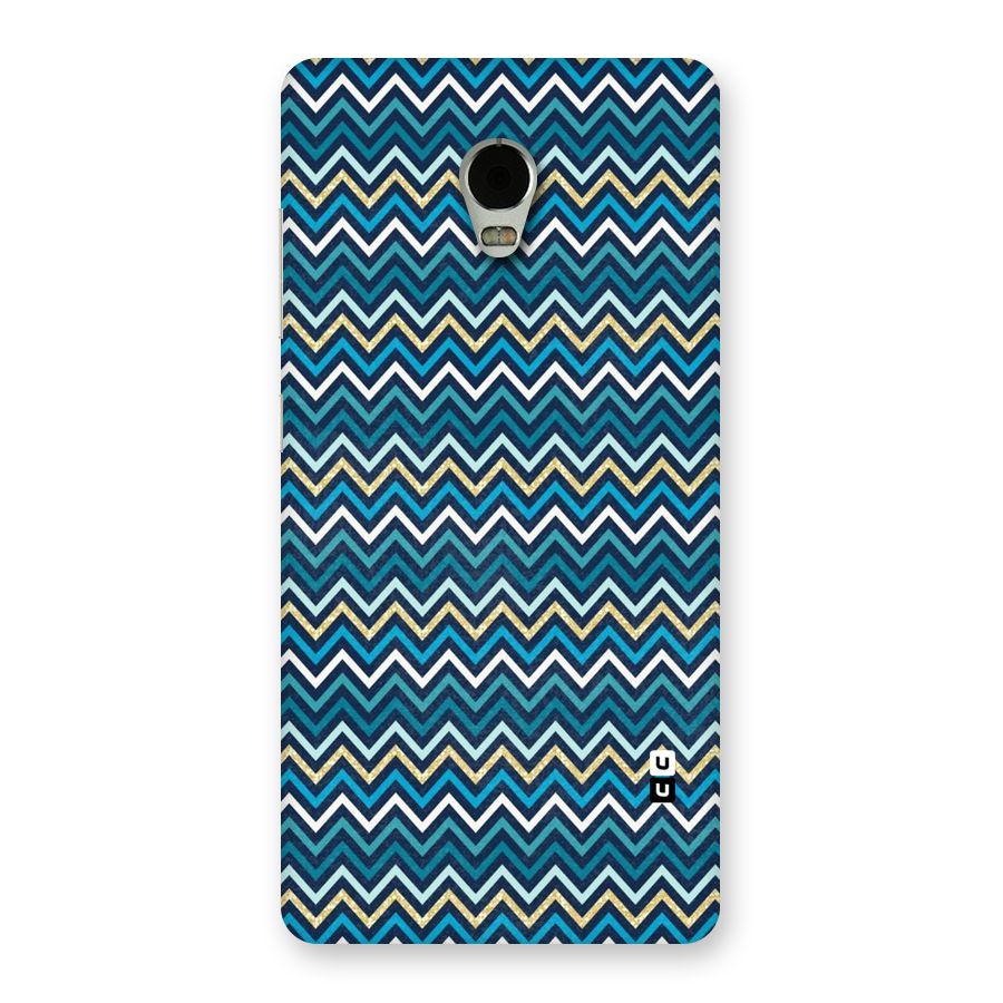 Blue Shades Chevron Pattern Back Case for Lenovo Vibe P1