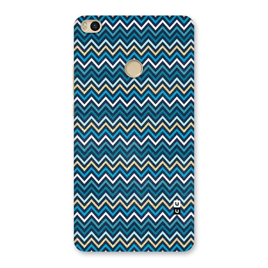 Blue Shades Chevron Pattern Back Case for Mi Max 2