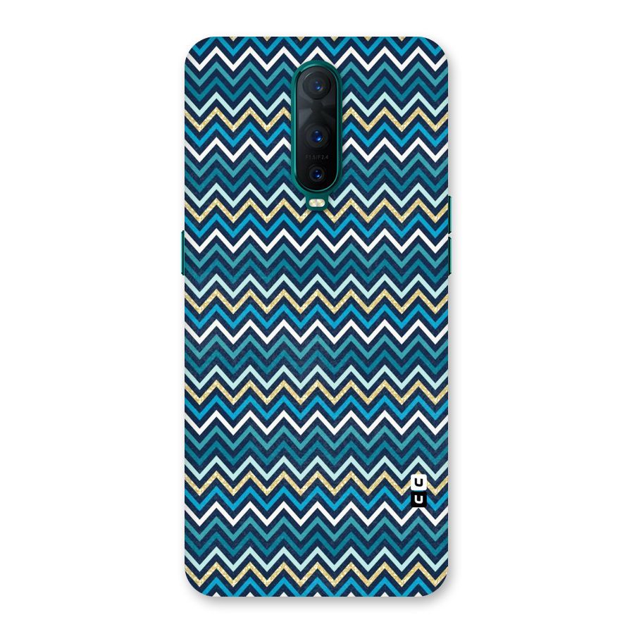 Blue Shades Chevron Pattern Back Case for Oppo R17 Pro