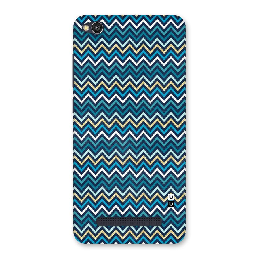 Blue Shades Chevron Pattern Back Case for Redmi 4A