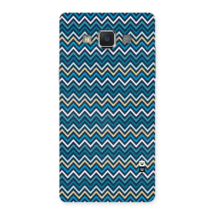 Blue Shades Chevron Pattern Back Case for Samsung Galaxy A5