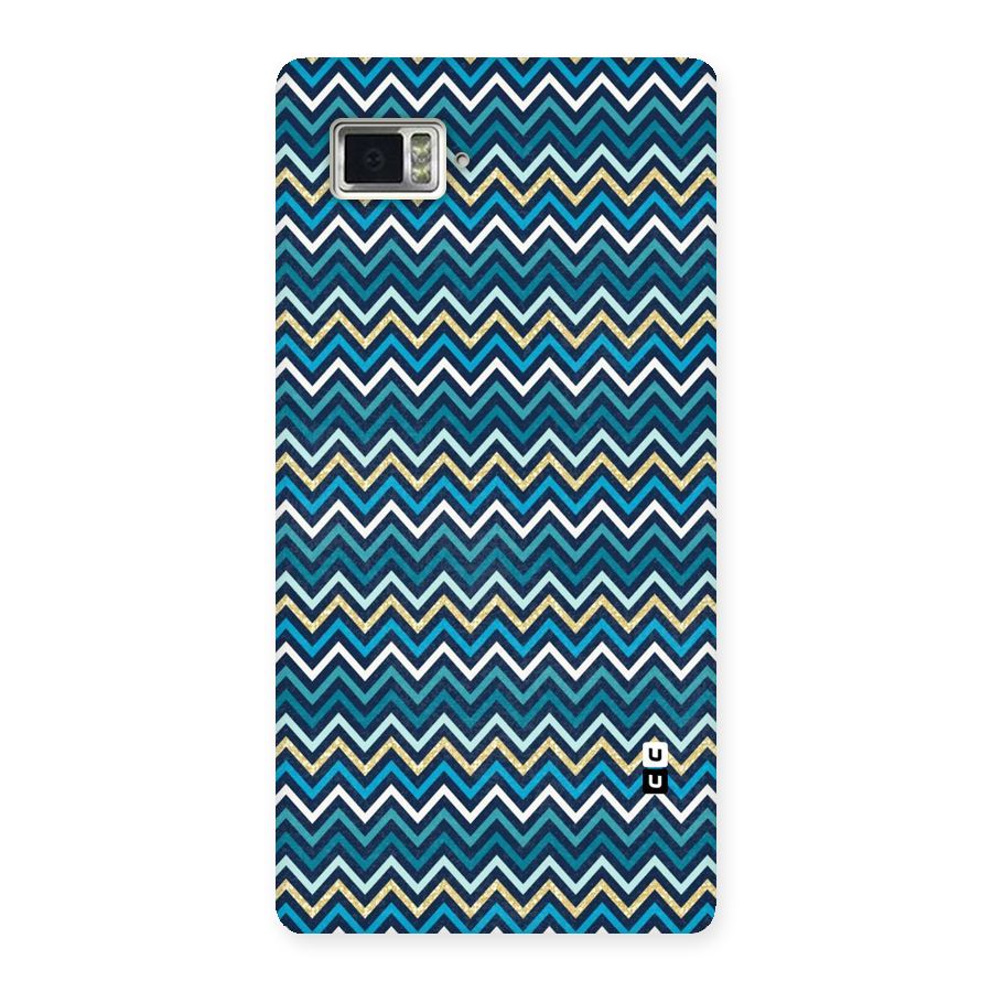 Blue Shades Chevron Pattern Back Case for Vibe Z2 Pro K920