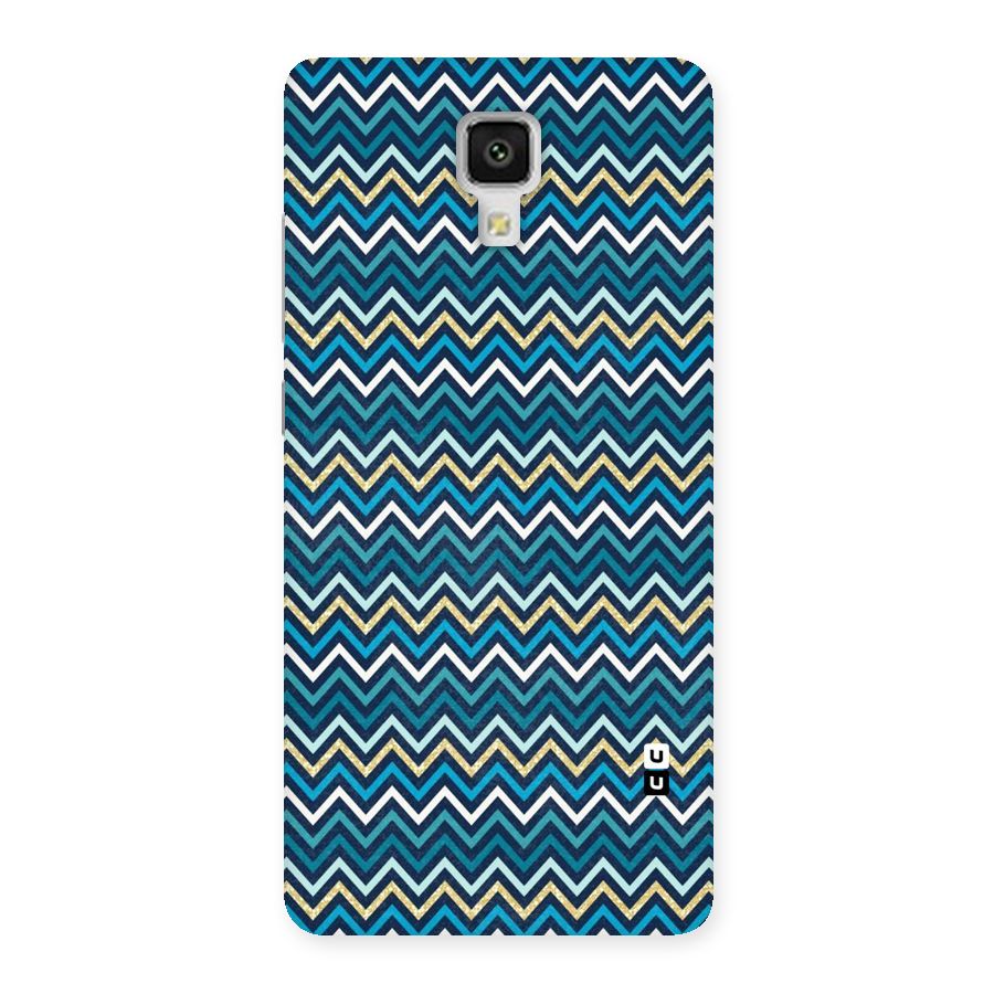Blue Shades Chevron Pattern Back Case for Xiaomi Mi 4