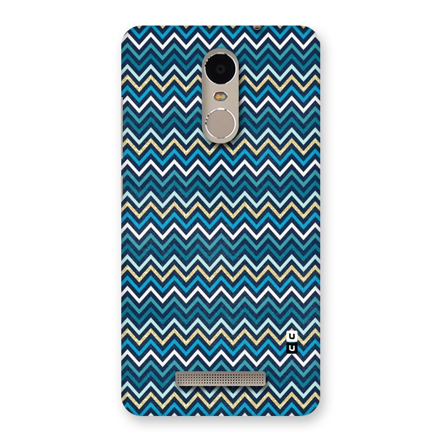 Blue Shades Chevron Pattern Back Case for Xiaomi Redmi Note 3