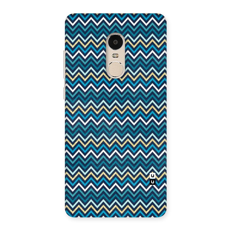 Blue Shades Chevron Pattern Back Case for Xiaomi Redmi Note 4