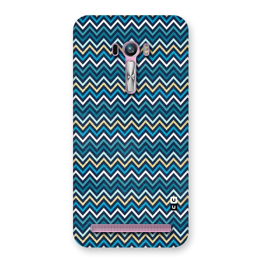 Blue Shades Chevron Pattern Back Case for Zenfone Selfie