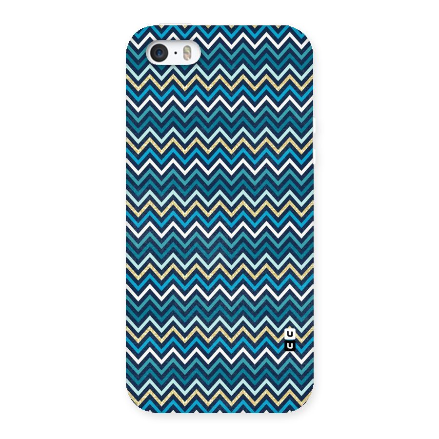 Blue Shades Chevron Pattern Back Case for iPhone 5 5S