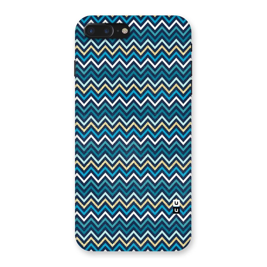Blue Shades Chevron Pattern Back Case for iPhone 7 Plus
