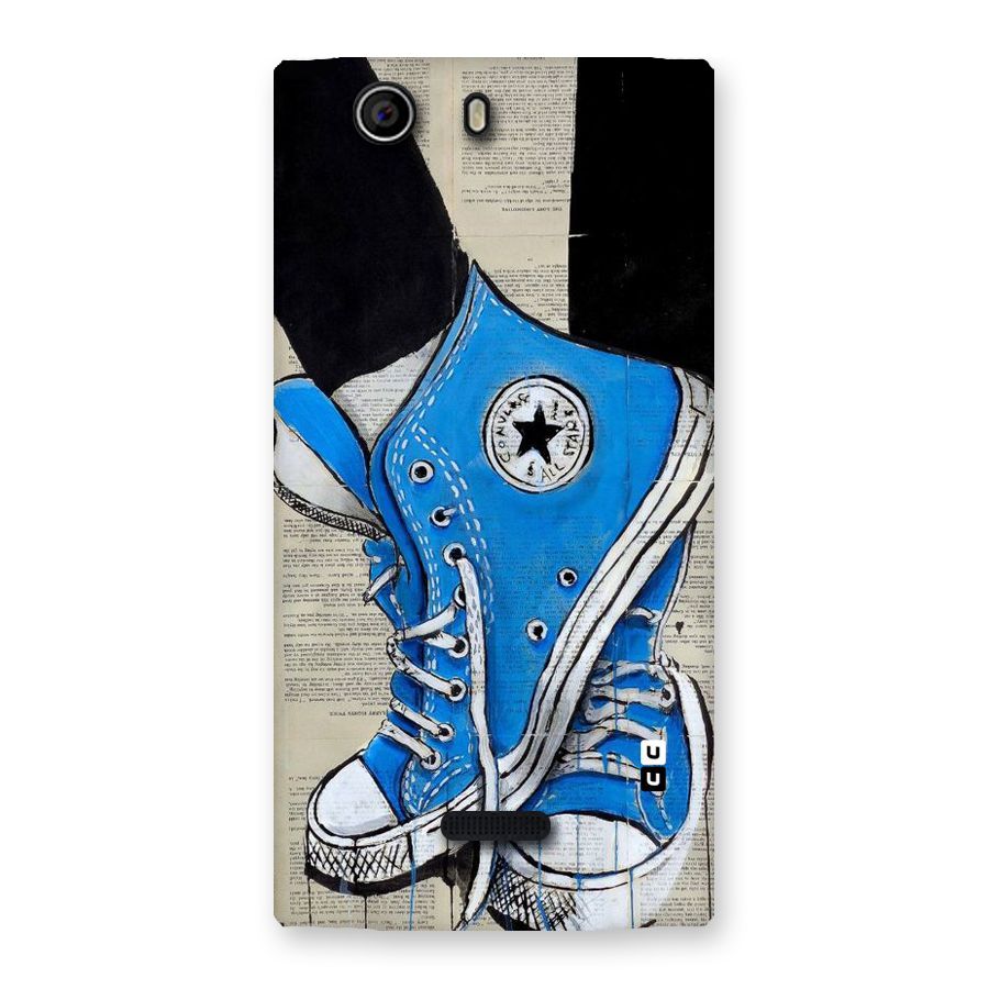 Blue Shoes Back Case for Canvas Nitro 2 E311