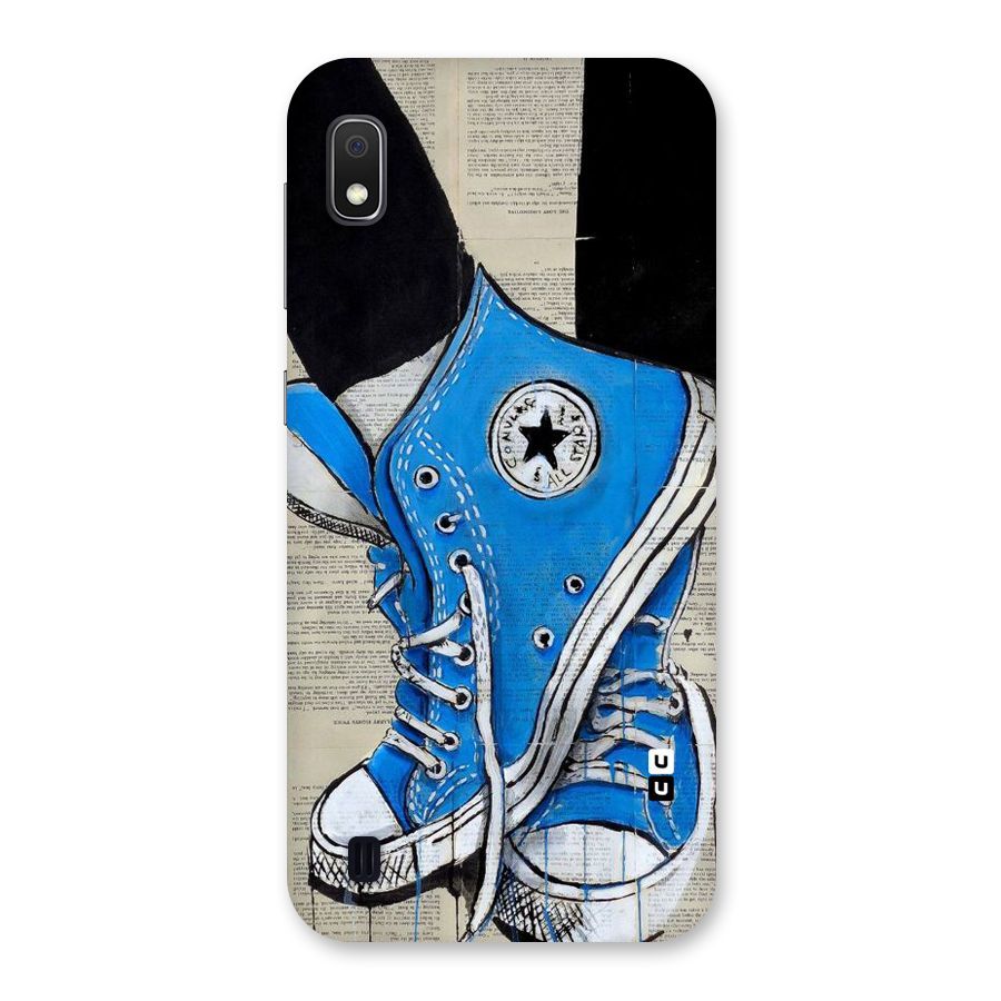 Blue Shoes Back Case for Galaxy A10