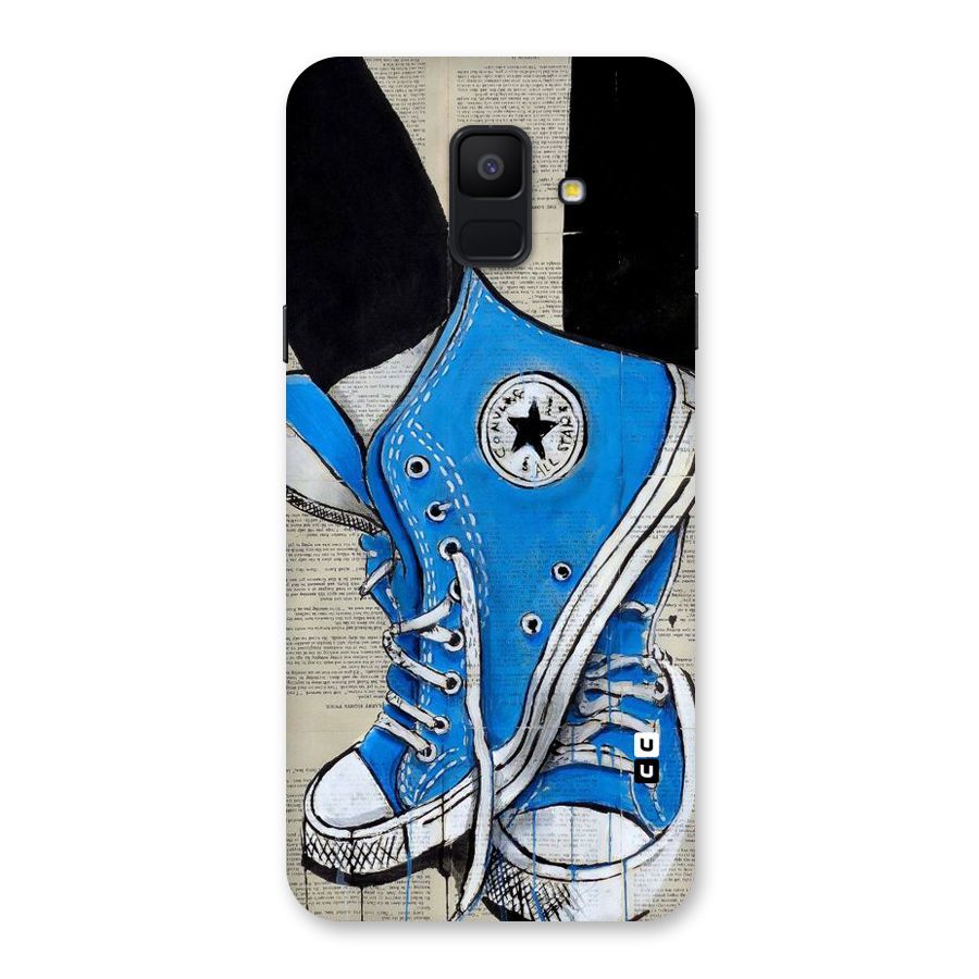 Blue Shoes Back Case for Galaxy A6 (2018)
