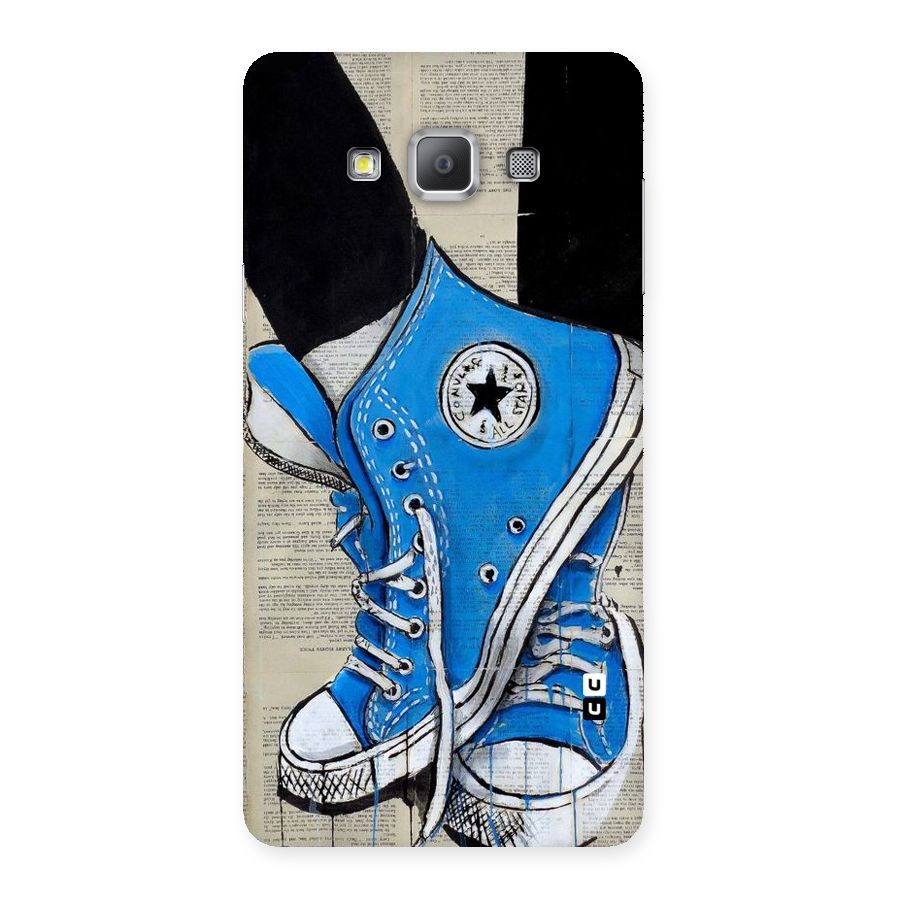 Blue Shoes Back Case for Galaxy A7