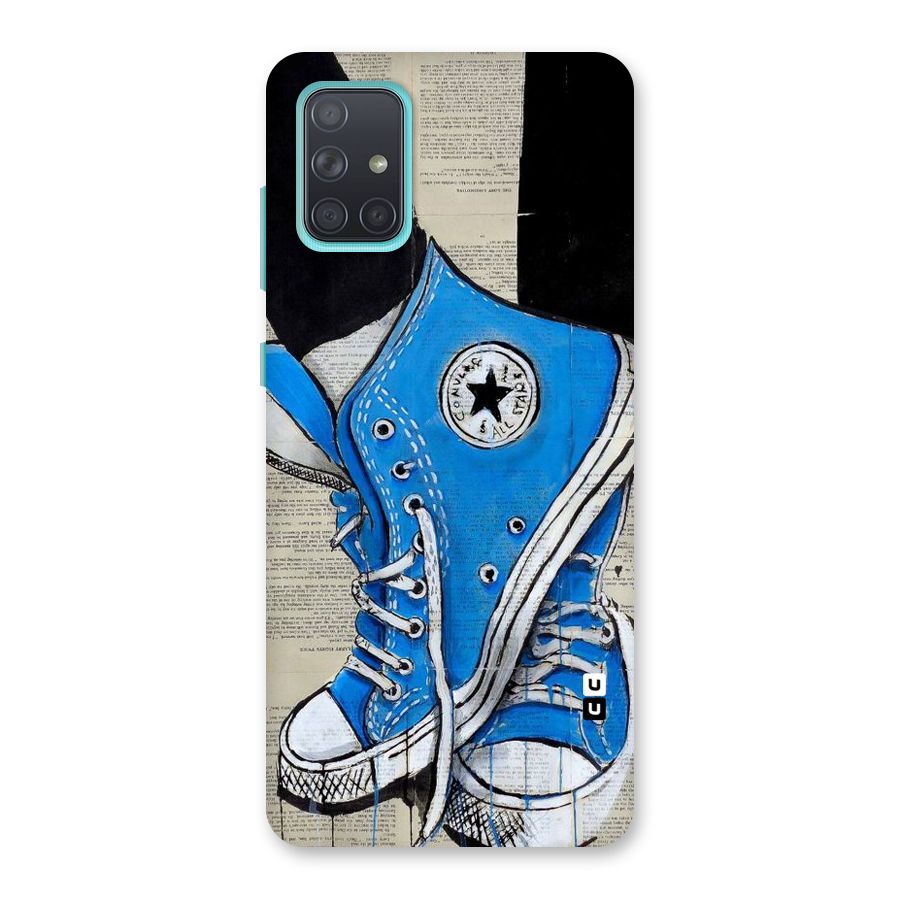 Blue Shoes Back Case for Galaxy A71