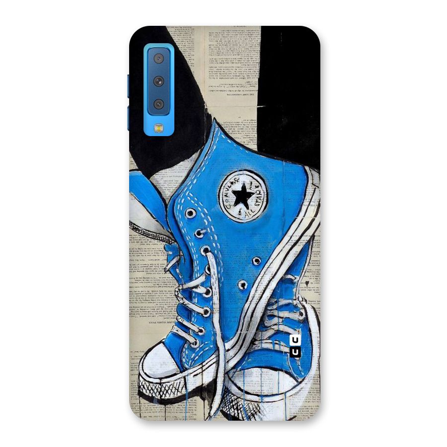 Blue Shoes Back Case for Galaxy A7 (2018)