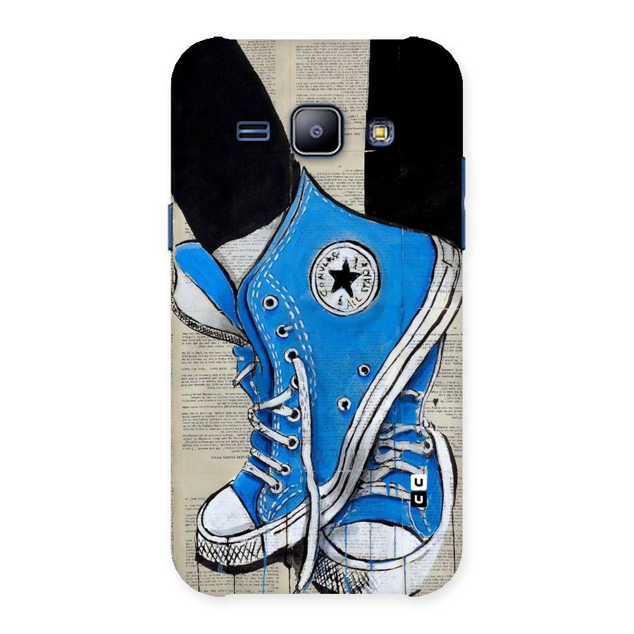 Blue Shoes Back Case for Galaxy J1
