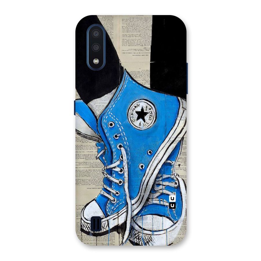 Blue Shoes Back Case for Galaxy M01