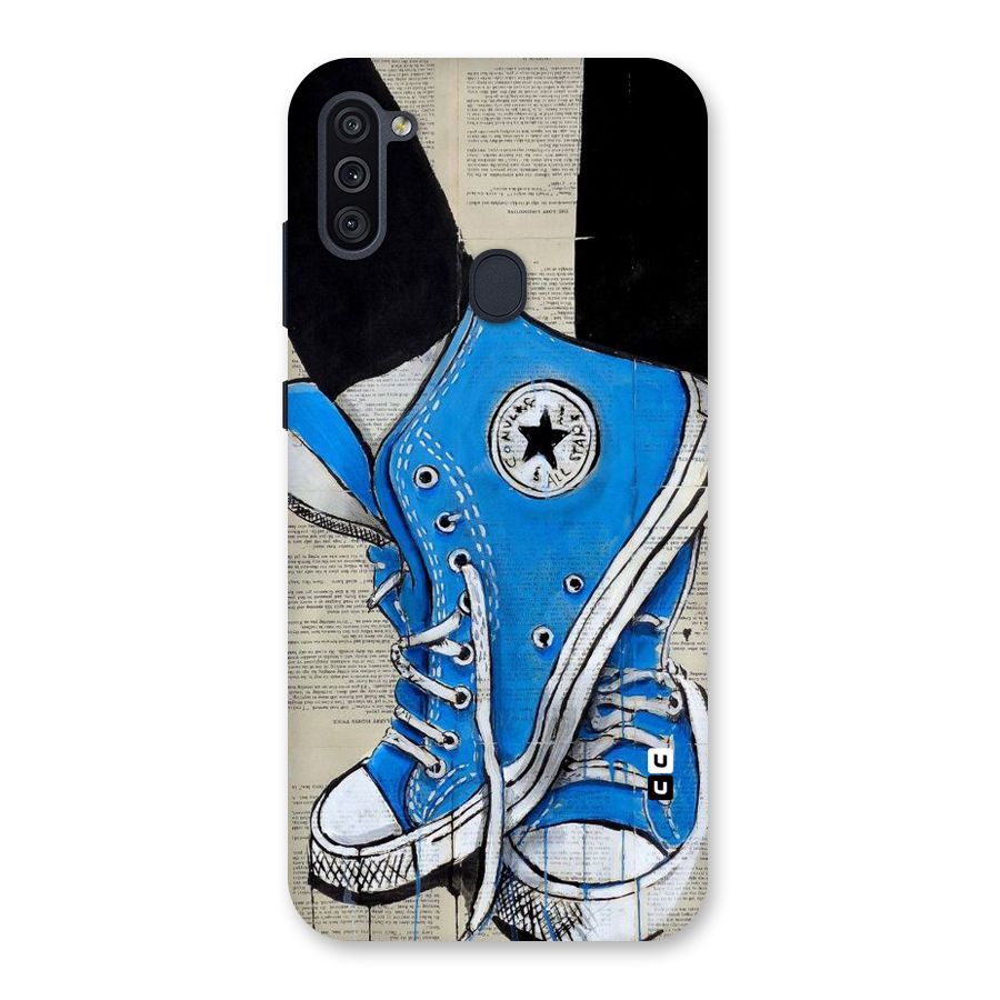 Blue Shoes Back Case for Galaxy M11