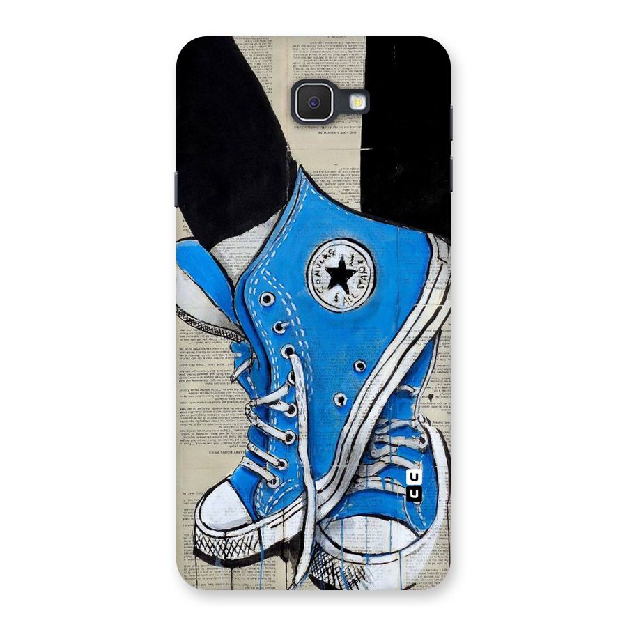 Blue Shoes Back Case for Galaxy On7 2016