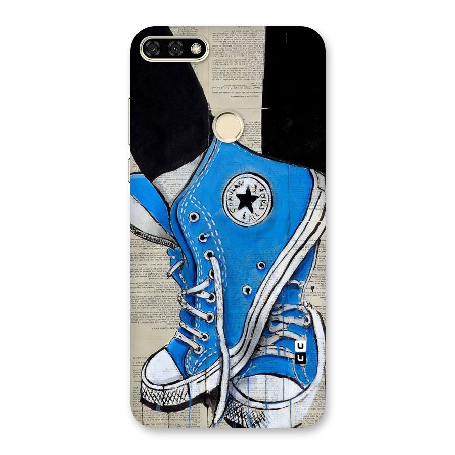 Blue Shoes Back Case for Honor 7A