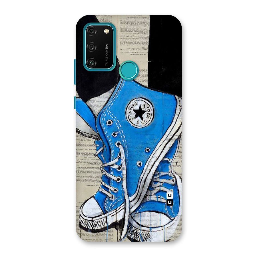 Blue Shoes Back Case for Honor 9A