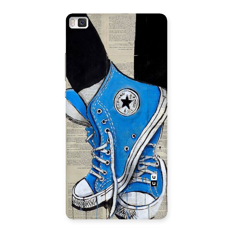 Blue Shoes Back Case for Huawei P8