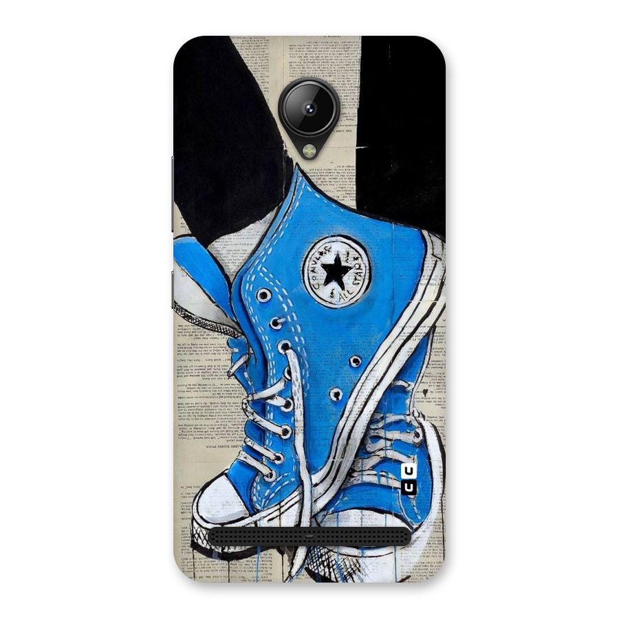 Blue Shoes Back Case for Lenovo C2