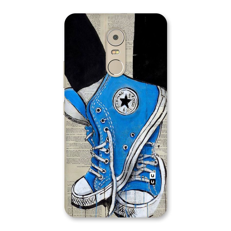 Blue Shoes Back Case for Lenovo K6 Note