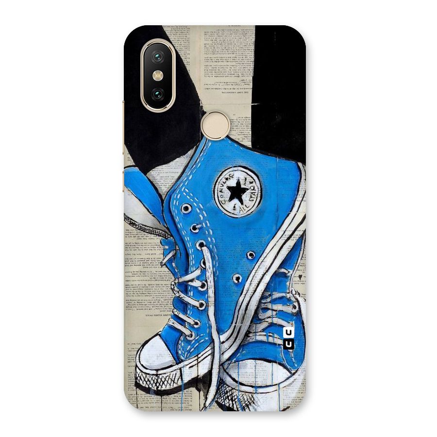 Blue Shoes Back Case for Mi A2