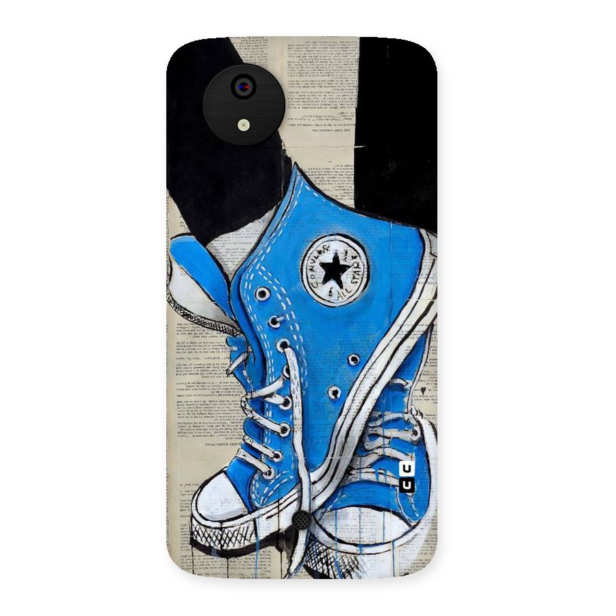 Blue Shoes Back Case for Micromax Canvas A1