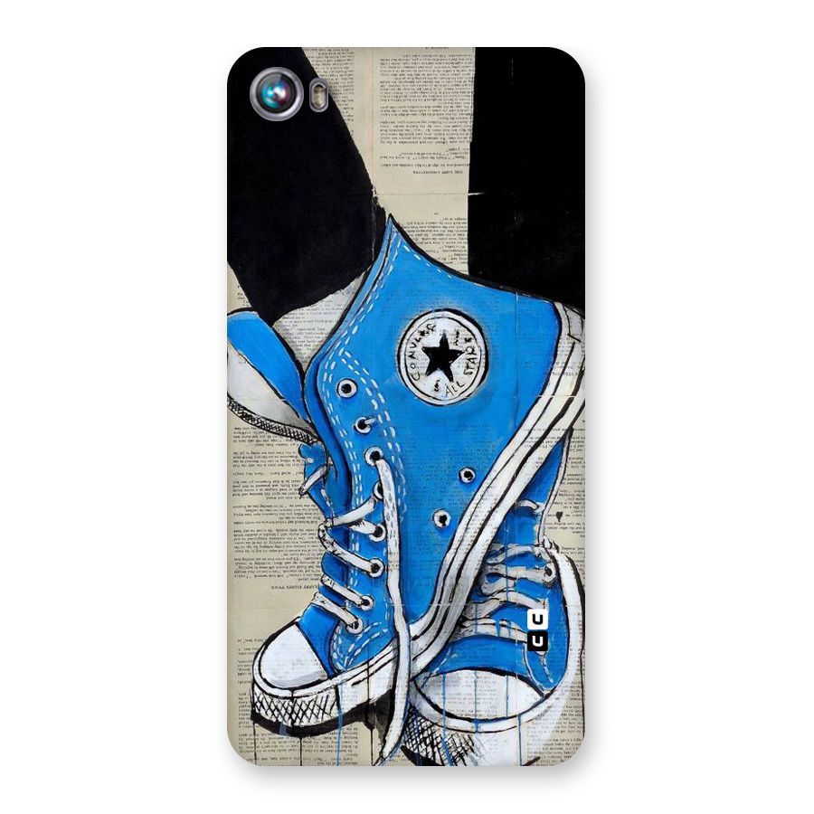 Blue Shoes Back Case for Micromax Canvas Fire 4 A107