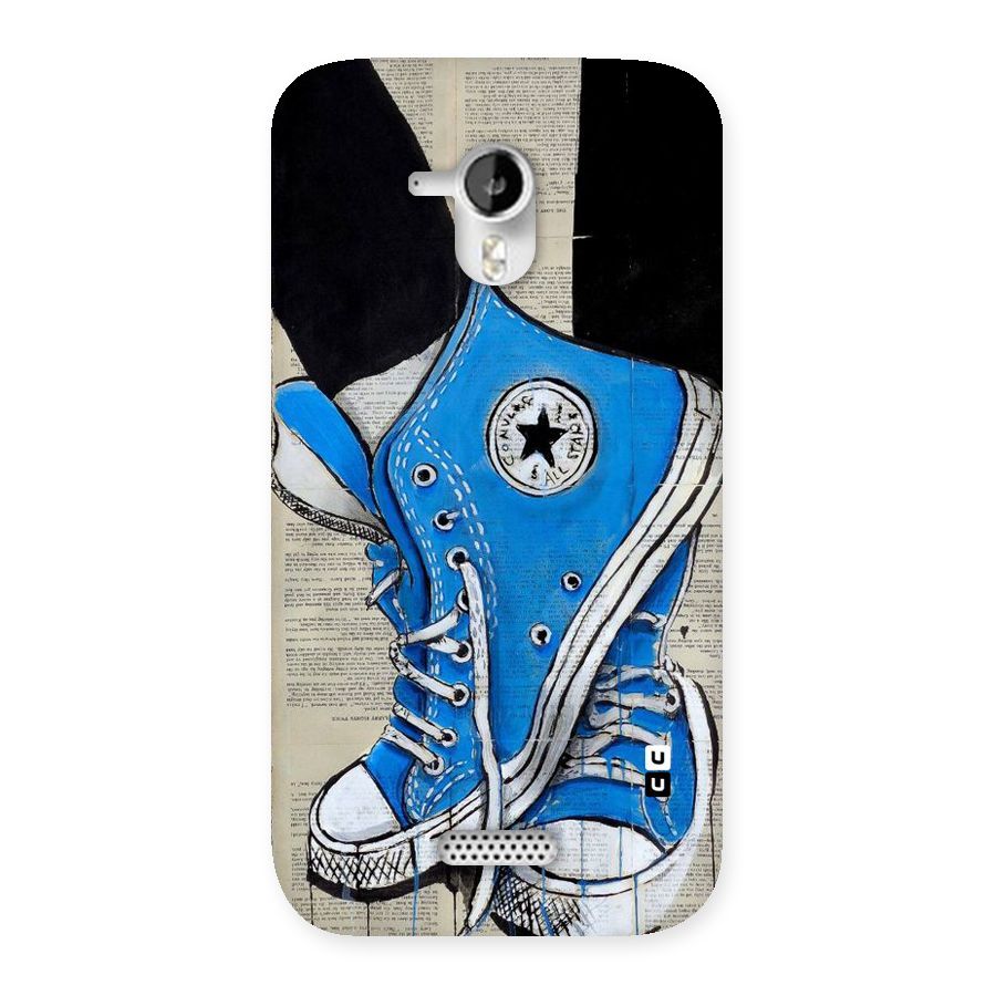Blue Shoes Back Case for Micromax Canvas HD A116