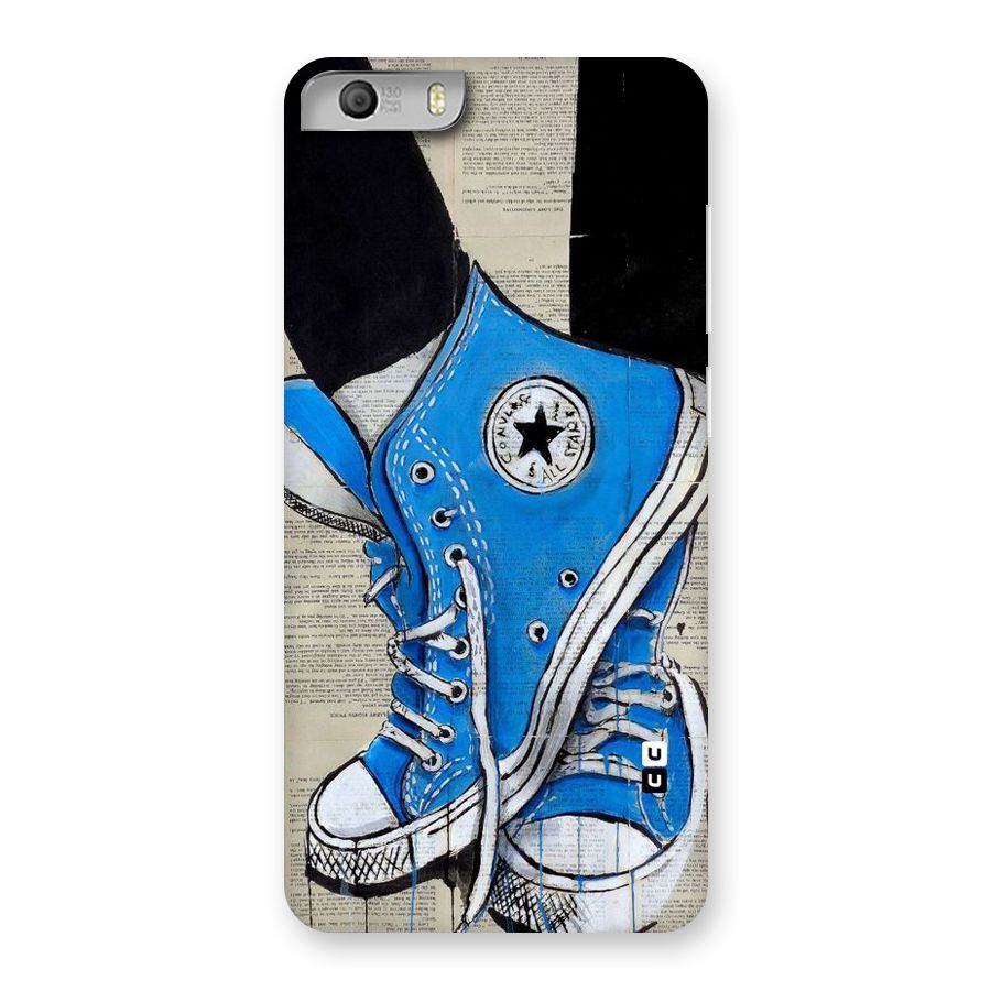 Blue Shoes Back Case for Micromax Canvas Knight 2