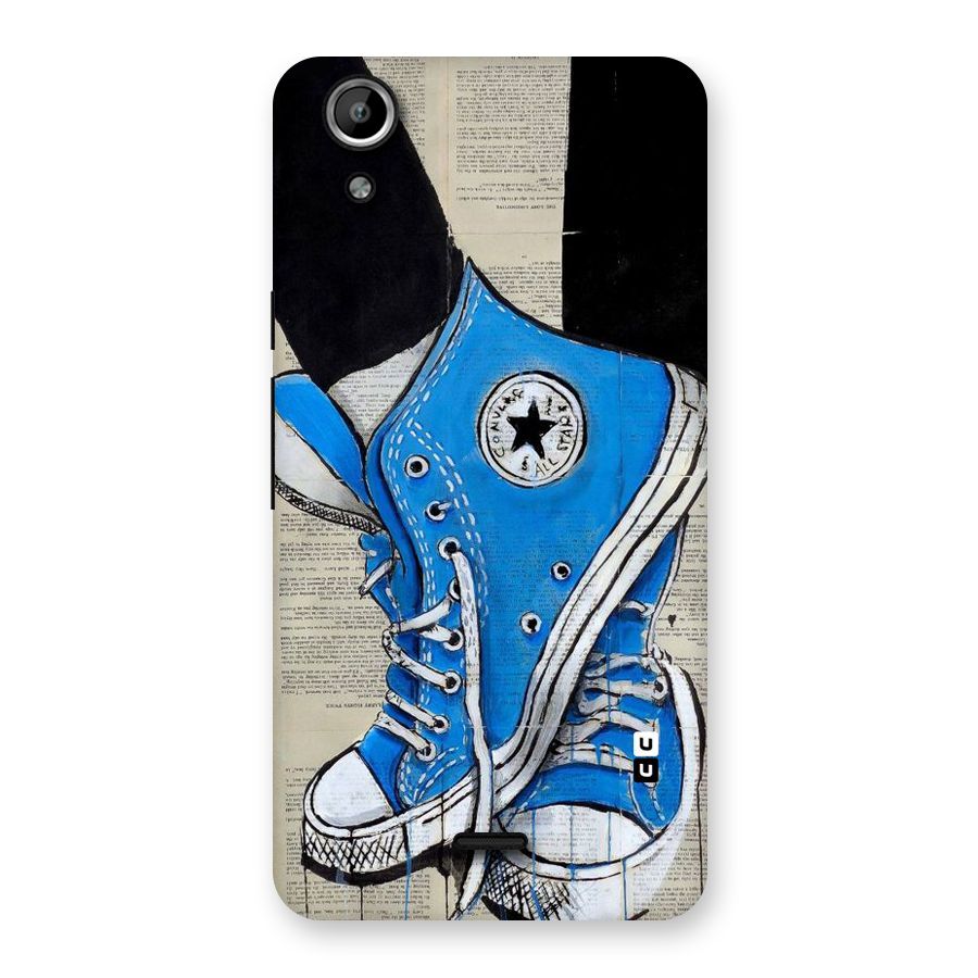 Blue Shoes Back Case for Micromax Canvas Selfie Lens Q345