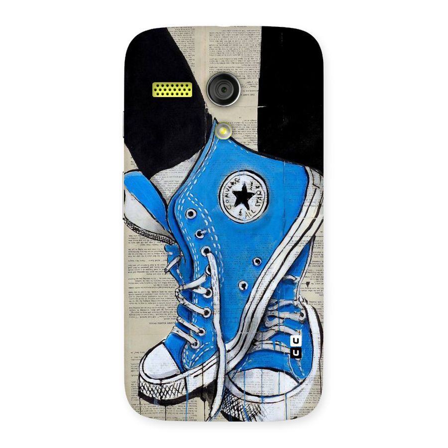 Blue Shoes Back Case for Moto G