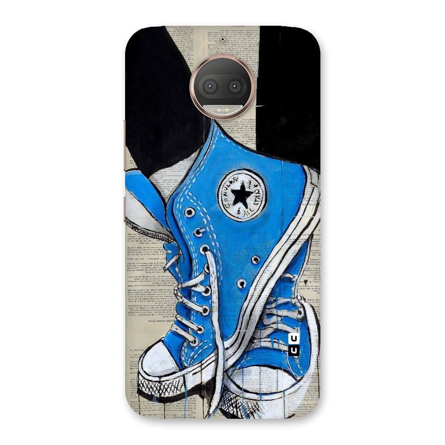 Blue Shoes Back Case for Moto G5s Plus