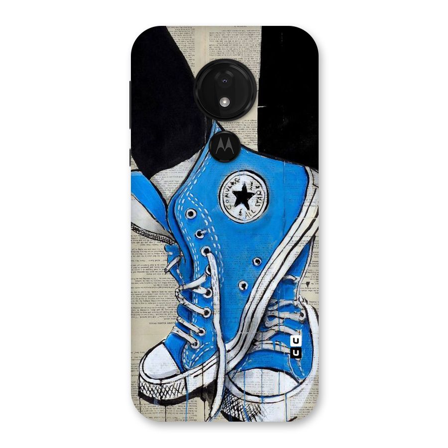 Blue Shoes Back Case for Moto G7 Power